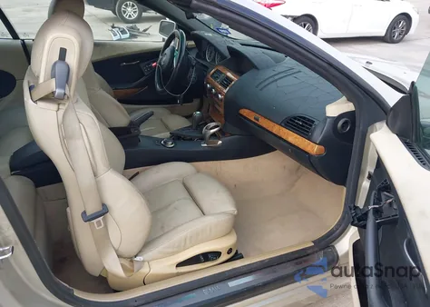 2006 BMW 650I из США, поврежденный, VIN WBAEK13456CN78510